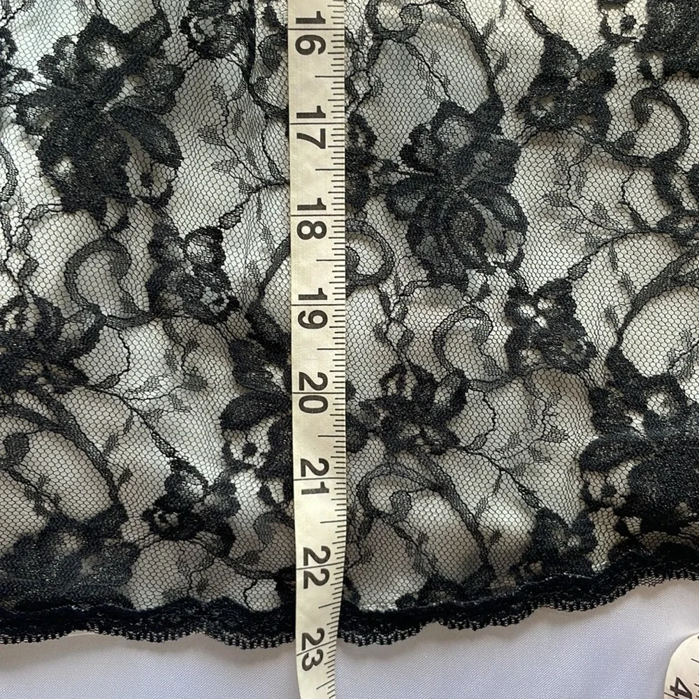 Victorias Secret Babydoll Black Lace & Satin Cami Nightie & Panty Lingerie Set - Picture 11 of 16